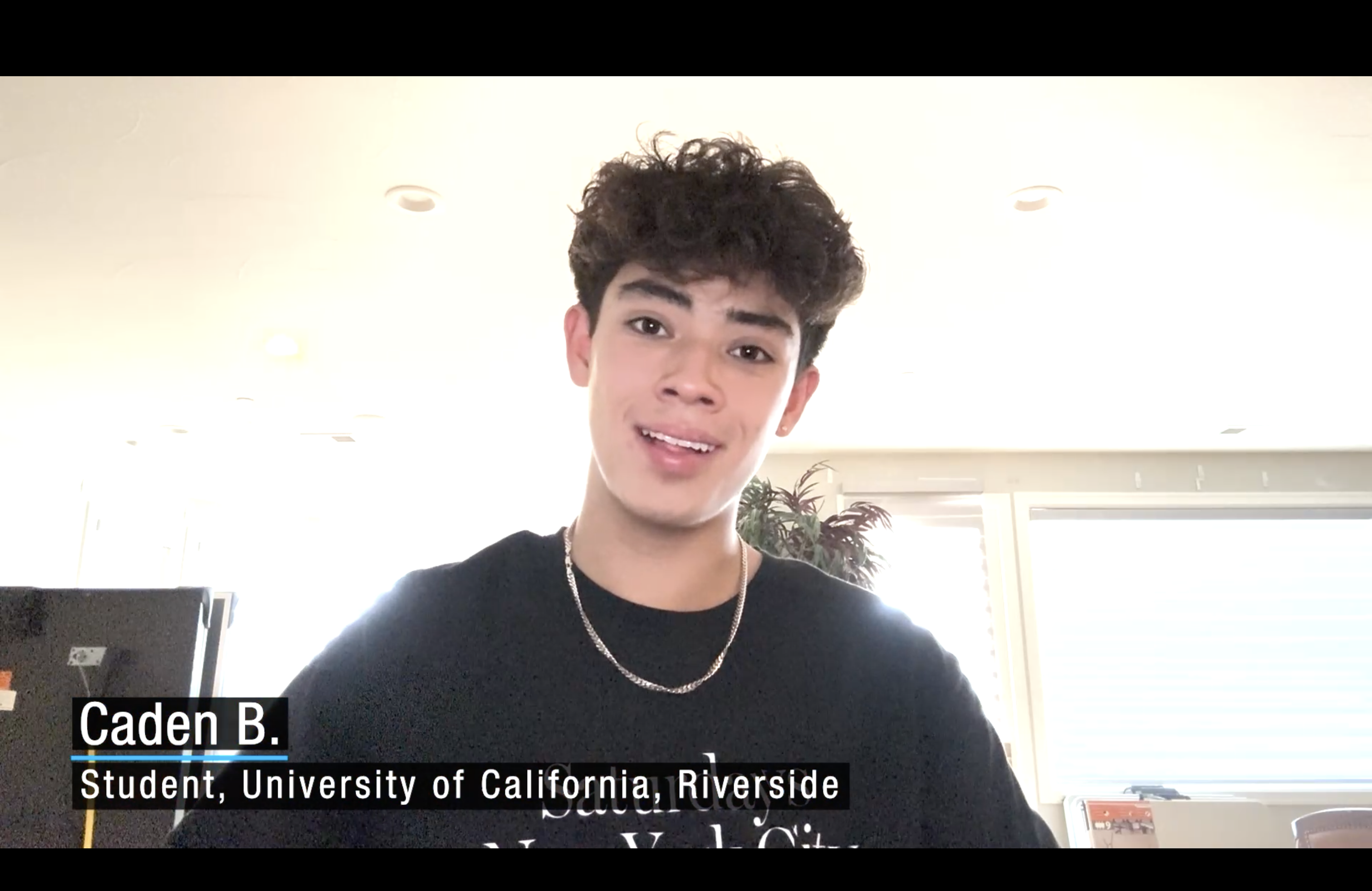 Caden B., University of California Riverside